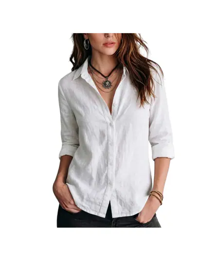 CAMISA DE LINO C/SPANDEX O POPLIN DAMA